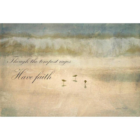 Have Faith White Modern Wood Framed Art Print by Murdock, Ramona