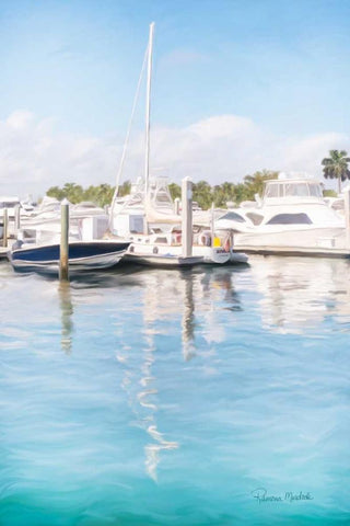 Sail Therapy II Black Ornate Wood Framed Art Print with Double Matting by Murdock, Ramona