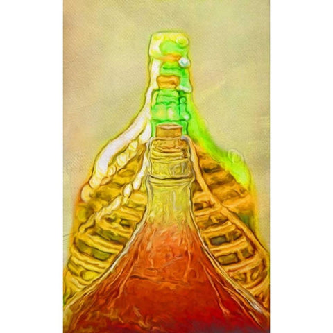 Gin Jugs II Gold Ornate Wood Framed Art Print with Double Matting by Murdock, Ramona