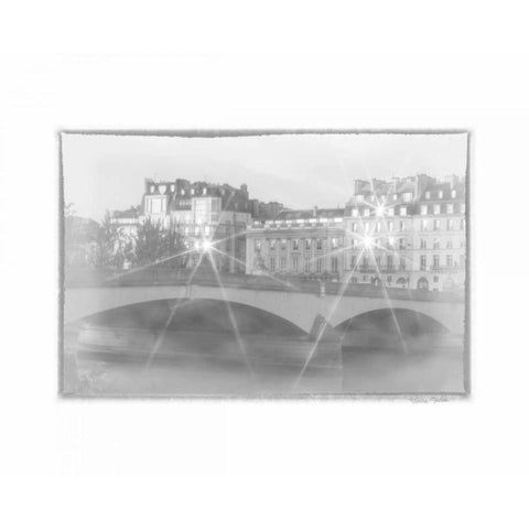 Dawn Alone the Seine Gold Ornate Wood Framed Art Print with Double Matting by Murdock, Ramona