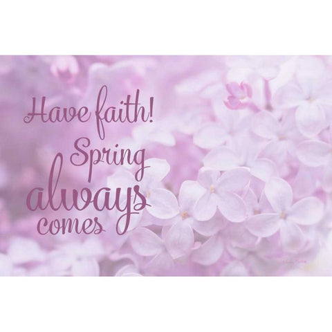 Faith in Spring Black Modern Wood Framed Art Print by Murdock, Ramona