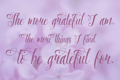 Gratitude Black Ornate Wood Framed Art Print with Double Matting by Murdock, Ramona