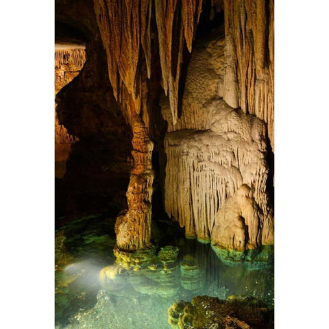 Lurery Cavern Black Modern Wood Framed Art Print with Double Matting by Murdock, Ramona