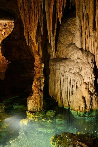 Lurery Cavern White Modern Wood Framed Art Print with Double Matting by Murdock, Ramona