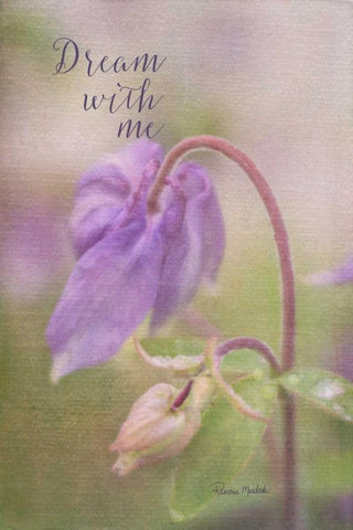 Dream With Me Black Ornate Wood Framed Art Print with Double Matting by Murdock, Ramona