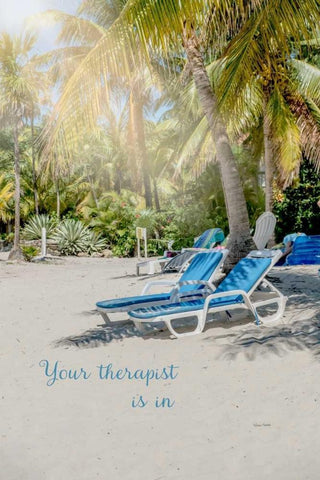 Your Therapist Black Ornate Wood Framed Art Print with Double Matting by Murdock, Ramona