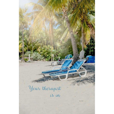 Your Therapist Black Modern Wood Framed Art Print by Murdock, Ramona