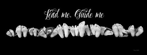 Lead Me Guide Me White Modern Wood Framed Art Print with Double Matting by Murdock, Ramona