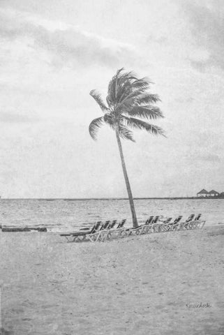 Blue Heaven White Modern Wood Framed Art Print with Double Matting by Murdock, Ramona