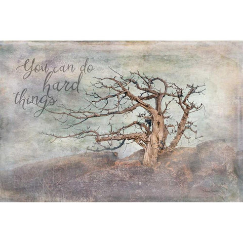 Hard Things Black Modern Wood Framed Art Print by Murdock, Ramona