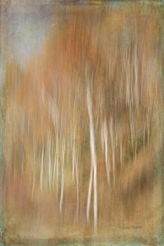 Ethereal Trees Black Ornate Wood Framed Art Print with Double Matting by Murdock, Ramona