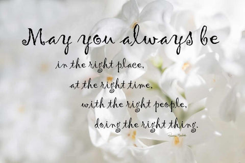 The Right Place Blessing Black Ornate Wood Framed Art Print with Double Matting by Murdock, Ramona