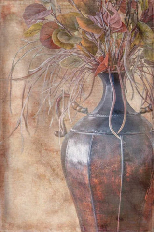 Cooper Vase White Modern Wood Framed Art Print with Double Matting by Murdock, Ramona