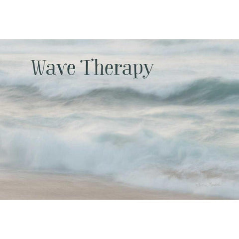 Wave Therapy Gold Ornate Wood Framed Art Print with Double Matting by Murdock, Ramona