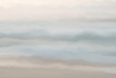 Sand Sea and Sky White Modern Wood Framed Art Print with Double Matting by Murdock, Ramona