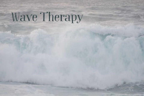 Wave Therapy II White Modern Wood Framed Art Print with Double Matting by Murdock, Ramona