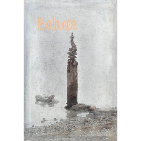 Balance IV White Modern Wood Framed Art Print by Murdock, Ramona