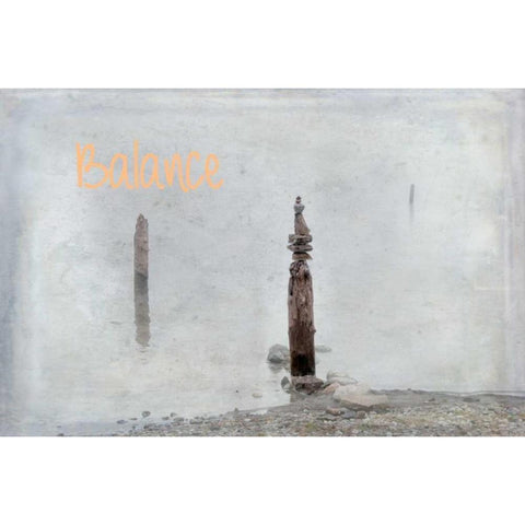 Balance II Gold Ornate Wood Framed Art Print with Double Matting by Murdock, Ramona