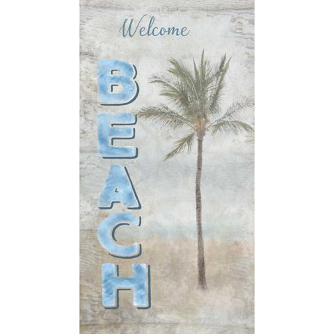 Beach Gold Ornate Wood Framed Art Print with Double Matting by Murdock, Ramona