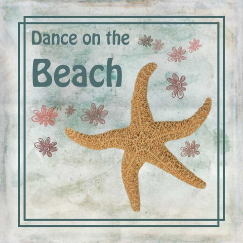 Dance on the Beach Gold Ornate Wood Framed Art Print with Double Matting by Murdock, Ramona