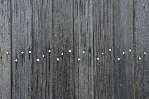 Weathered Wood White Modern Wood Framed Art Print with Double Matting by Murdock, Ramona