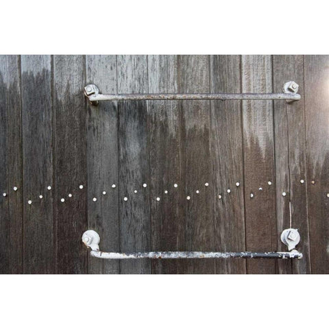 Weathered Wood and Iron II White Modern Wood Framed Art Print by Murdock, Ramona