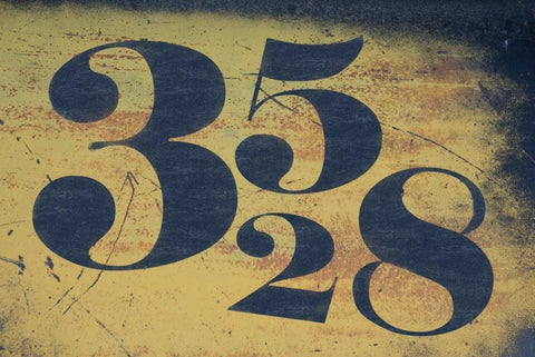 Fib Numbers Black Ornate Wood Framed Art Print with Double Matting by Murdock, Ramona