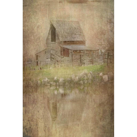 The Old Cope Place Black Modern Wood Framed Art Print with Double Matting by Murdock, Ramona