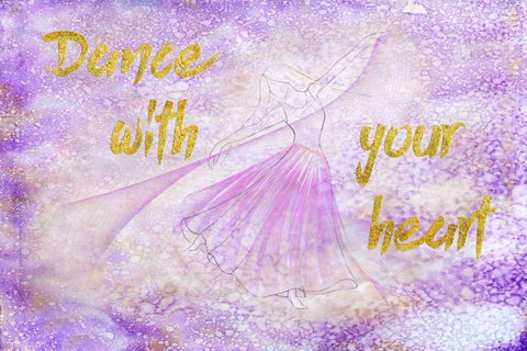 Dance White Modern Wood Framed Art Print with Double Matting by Murdock, Ramona