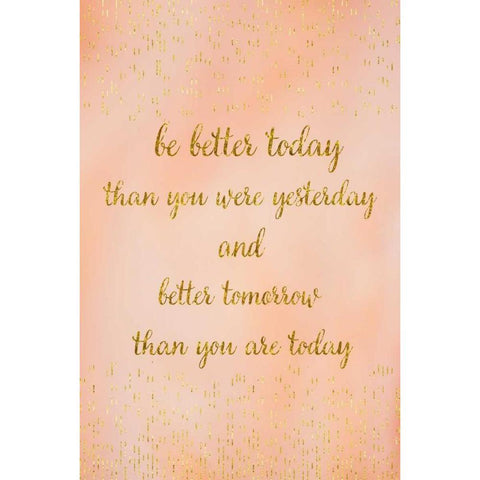 Better Today White Modern Wood Framed Art Print by Murdock, Ramona