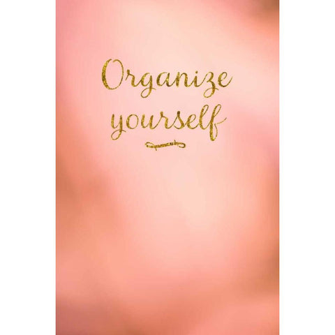 Organize Yourself Black Modern Wood Framed Art Print with Double Matting by Murdock, Ramona