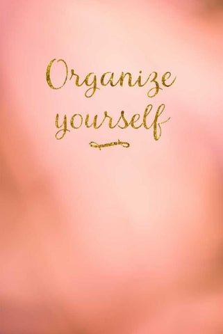 Organize Yourself White Modern Wood Framed Art Print with Double Matting by Murdock, Ramona