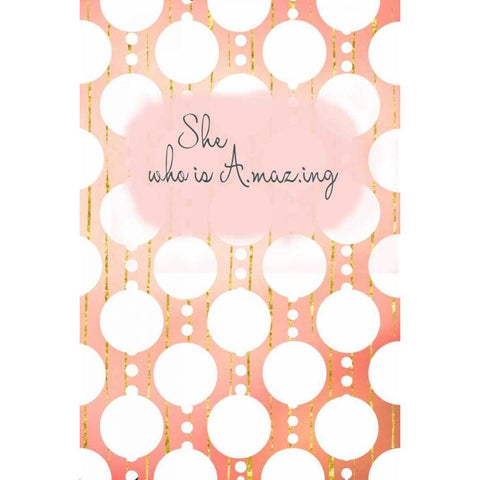 She Who Is Amazing Gold Ornate Wood Framed Art Print with Double Matting by Murdock, Ramona