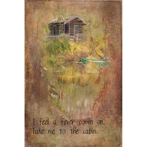 Take Me to the Cabin Gold Ornate Wood Framed Art Print with Double Matting by Murdock, Ramona