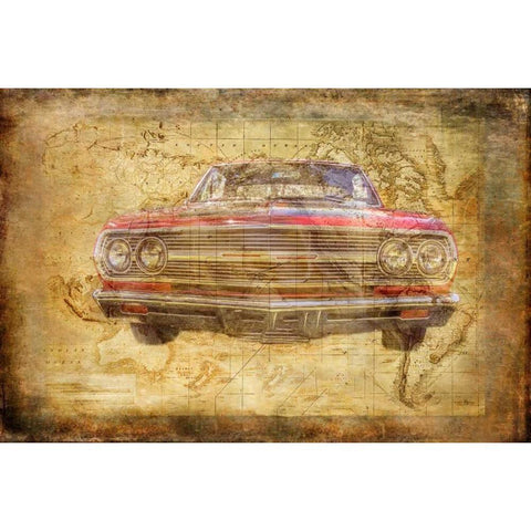 World Class Chevy Gold Ornate Wood Framed Art Print with Double Matting by Murdock, Ramona