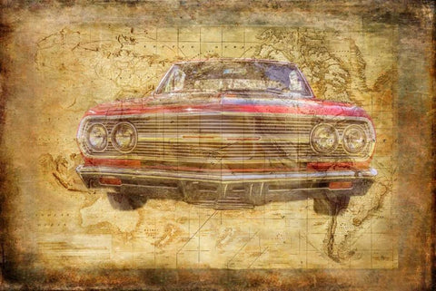 World Class Chevy Black Ornate Wood Framed Art Print with Double Matting by Murdock, Ramona