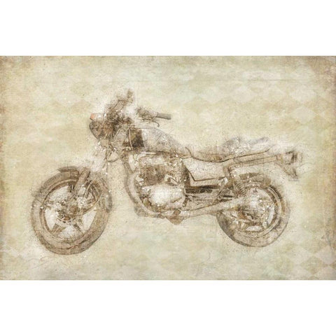 Motorcycle Gold Ornate Wood Framed Art Print with Double Matting by Murdock, Ramona