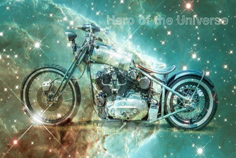 Hero of the Universe White Modern Wood Framed Art Print with Double Matting by Murdock, Ramona