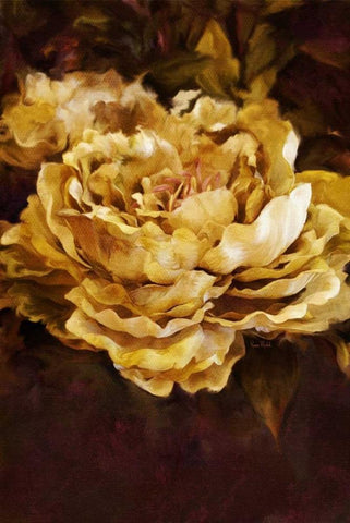 Floral White Modern Wood Framed Art Print with Double Matting by Murdock, Ramona