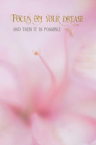 Focus on Your Dream White Modern Wood Framed Art Print with Double Matting by Murdock, Ramona