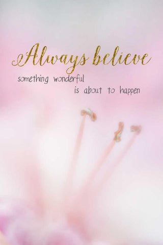 Always Believe Black Ornate Wood Framed Art Print with Double Matting by Murdock, Ramona