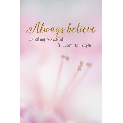 Always Believe Black Modern Wood Framed Art Print by Murdock, Ramona