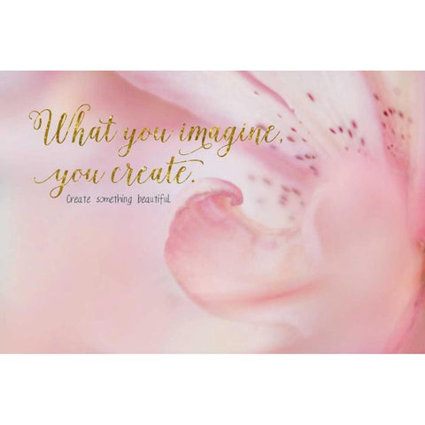 Create Something Beautiful White Modern Wood Framed Art Print by Murdock, Ramona