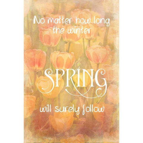 Spring Will Follow White Modern Wood Framed Art Print by Murdock, Ramona