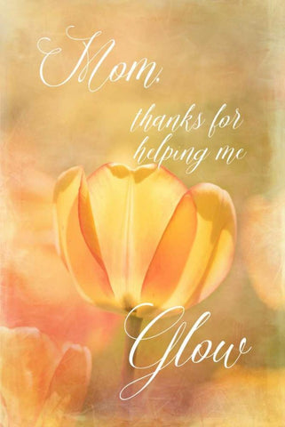 Helping Me Glow White Modern Wood Framed Art Print with Double Matting by Murdock, Ramona