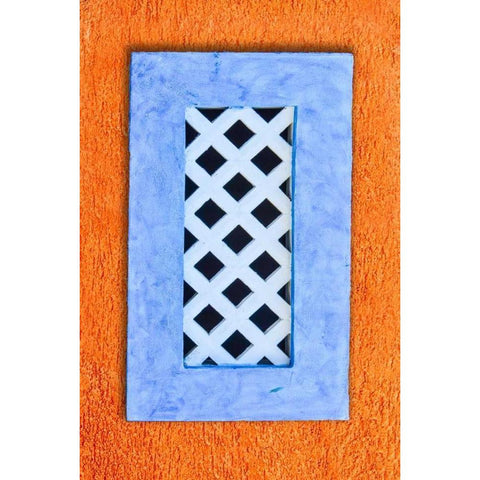 Lattice Window Gold Ornate Wood Framed Art Print with Double Matting by Murdock, Ramona