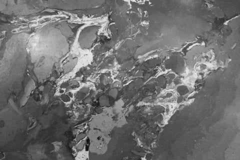 Marble Tones White Modern Wood Framed Art Print with Double Matting by Murdock, Ramona