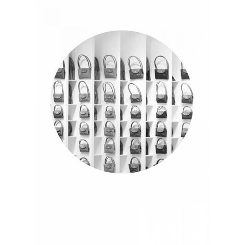 Circle of Purse White Modern Wood Framed Art Print by Murdock, Ramona