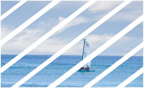 Sweet Sailing Black Ornate Wood Framed Art Print with Double Matting by Murdock, Ramona