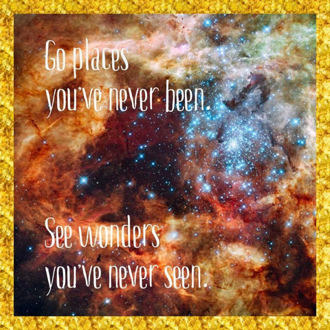 Go Places Black Modern Wood Framed Art Print with Double Matting by Murdock, Ramona